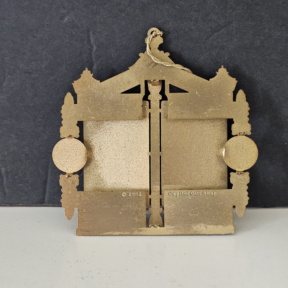 Vintage 2000s Texas Capitol Brass Ornaments Set Of 3 - Picture 6 of 10